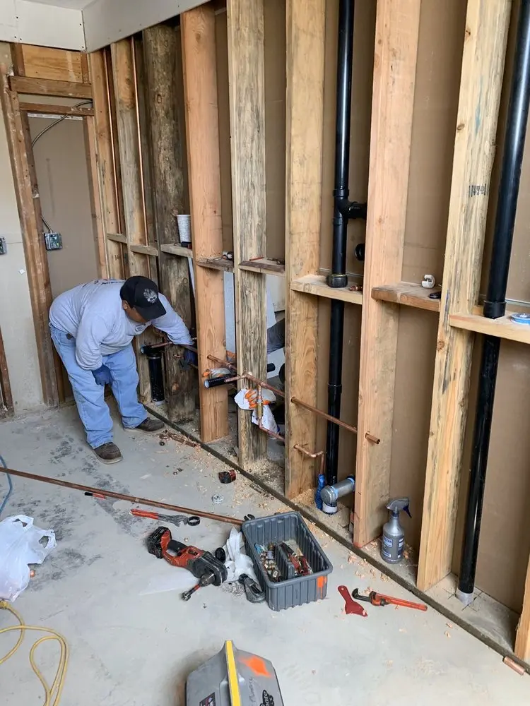 Commercial rough-in plumbing for Water Heater Replacement in Milliken